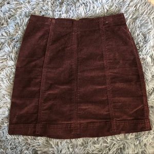 Free People Modern Femme Velvet Skirt